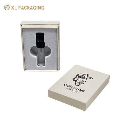 Logotipo personalizado Perfume Paper Box Mini Perfume Packaging Box Caja de regalo de fragancias