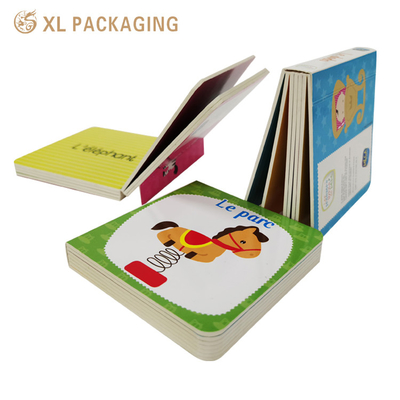 Por mayor Impresión de libros personalizados Un juego de niños Libro Inglés 9pcs Pequeño Libro de papel cognitivo Impreso a medida