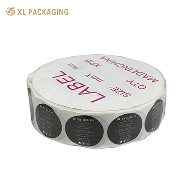 Etiqueta de embalaje rectangular pegatina rollo personalizado hacer sus propios pegatinas de logotipo