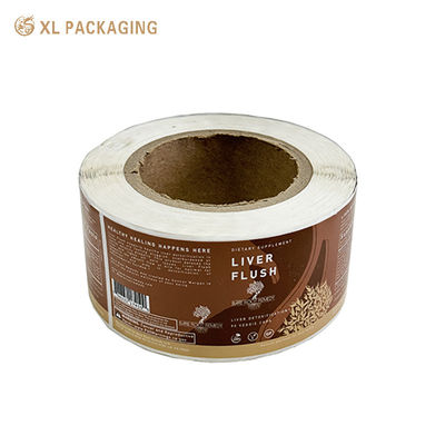 Etiquetas adhesivas de embalaje XL para embalaje de productos de botellas, pegatinas de vinilo de papel con logotipo personalizado, estampado dorado a prueba de agua