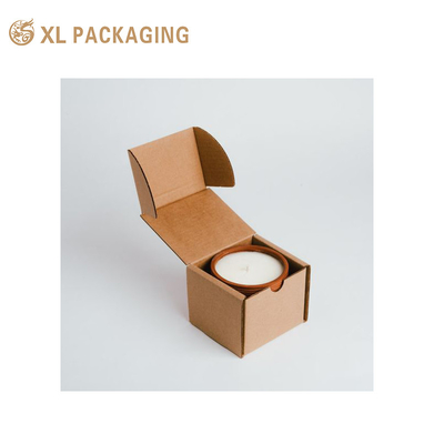 Impresión a color personalizada de papel Kraft papel rígido cartón de papel caja de embalaje de regalo para velas