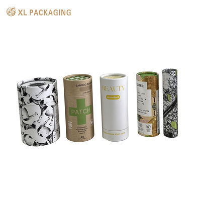 Caja de tubos de papel redondo de lujo impreso a medida con construcción de cartón rígido para colección de varios tamaños