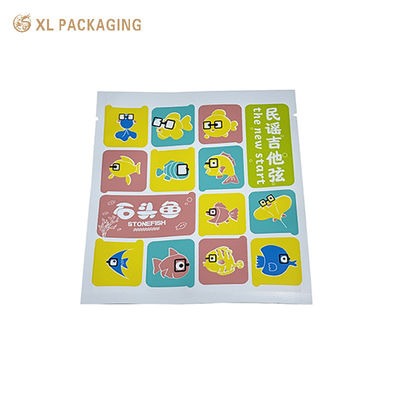 Bolso al por mayor de Mylar con cremallera de calidad alimentaria con pegatinas personalizadas y bolsa vertical a prueba de humedad