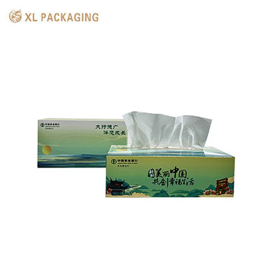 Caja de tejido facial de madera virgen personalizable con fuerte absorción de agua para hoteles y regalos corporativos