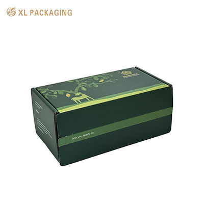 Caja de correo corrugada impresa a todo color personalizada con diseño de autobloqueo y construcción plegable