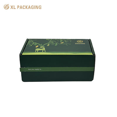 Caja de envío de chocolate de paquete plano | Caja acanalada de una sola pieza de la asamblea fácil con la tira de rasgón perforada para el regalo de la comida
