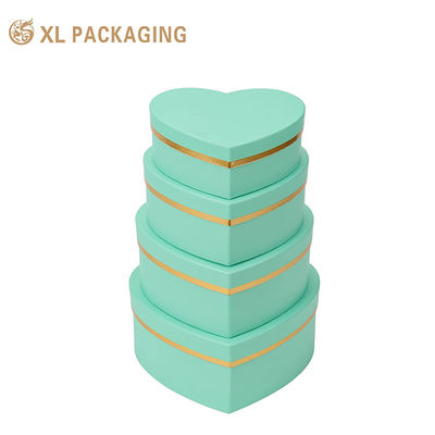 Caja de regalo en forma de corazón ecológica personalizada con diseño de tubo redondo y impresión personalizable