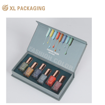 Luxury Custom Nail Polish Caja de papel de embalaje cosmético Papel de cartón Cajas rígidas Lápiz labial Caja de embalaje