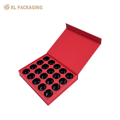 Caja de regalo magnética plegable personalizada con bandeja de PVC para la colección de regalos de miel de té