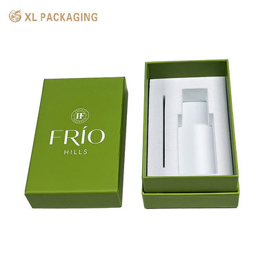 Caja de regalo de perfumes de lujo personalizados de primera calidad con cartón duro de 2 mm, grabado en papel de oro y revestimiento de terciopelo suave para marca de gama alta