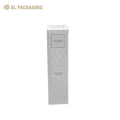 Caja de papel cosmética plegable personalizada con tarjeta artística de algodón ecológica y rejilla de diamantes en relieve de superficie completa