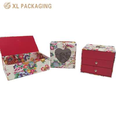 Caja de cajón de cartón de laminación brillante con impresión de flecha para moda regalo artesanía crema facial para el cuidado de la piel