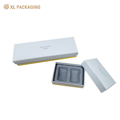 Caja cosmética personalizada de lujo Logotipo personalizado Caja de embalaje de crema cosmética para el rostro Caja de embalaje de papel para el cuidado de la piel Caja de embalaje con inserción de papel
