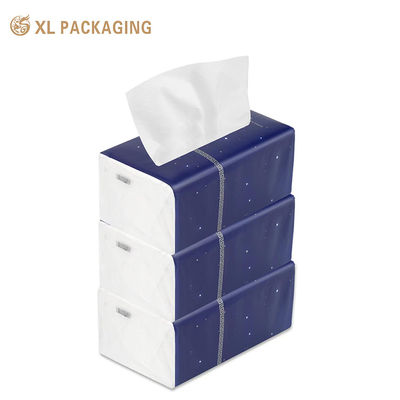Pañuelo Facial Suave Personalizado de 3 capas de pulpa de madera virgen, servilleta de papel en relieve