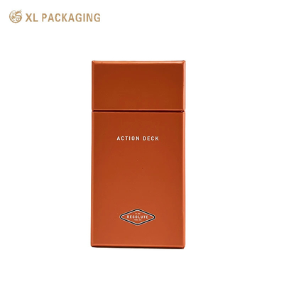 Embalaje Cajas de regalo Ángulo de bisel Lápiz labial Caja de papel Caja de cigarrillos naranja Con logotipo personalizado