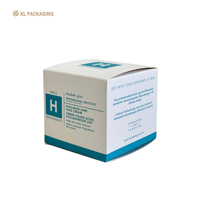 Fabricación de cajas plegables de cosméticos impresas XL, cajas de cartón blancas de lujo, embalaje de papel para el cuidado de la piel, logotipo personalizado, ecológico para el embalaje de cosméticos para el cuidado de la piel