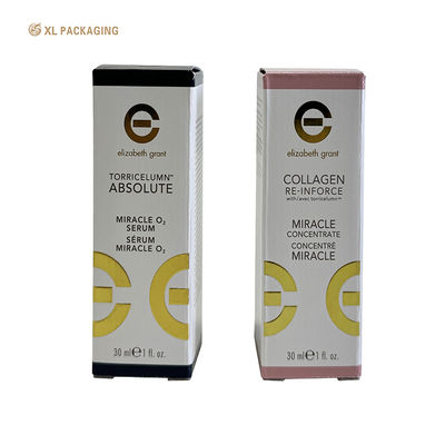 Caja de embalaje corrugado plegable con tapa superior para cosméticos para el cuidado de la piel