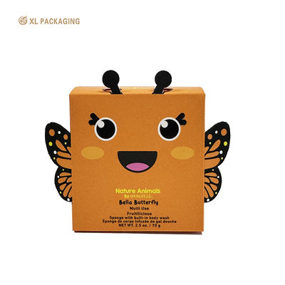 Caja de regalo plegable económica con forma de animal, material apto para alimentos y fácil montaje para galletas, dulces y chocolate
