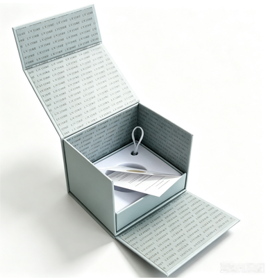 Caja de Regalo con Forma de Concha, Empaque de Papel para Cosméticos, Inserto de Bandeja de Espuma EVA para Crema Facial y Cuidado de la Piel