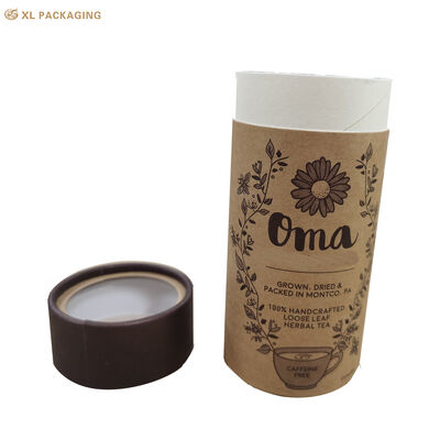 Custom Pantone Printing Cylinder Paper Tube Box for Tea Gift Packaging