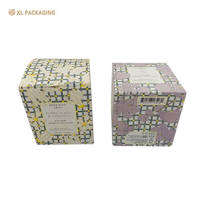 Custom Auto-Lock Bottom Paper Box , 350gsm White Card Skincare Packaging Box With Matte Lamination