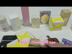 Papel Kraft Blanco de 350 gramos Papel de cartón en relieve Caja cosmética Embalaje para Perfumes OEM Aceptado