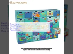 24pcs cajón de regalos cajas de papel cosméticos Navidad calendario de Adviento caja de embalaje con estampado en caliente interior exterior